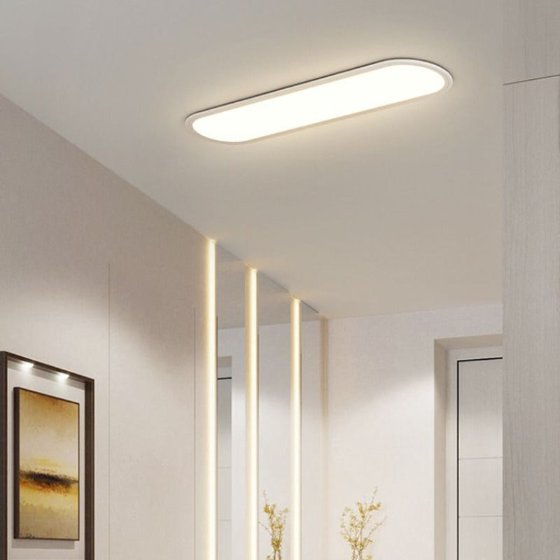 Edge Minimalist Thin Oval Flush Mount Ceiling Light