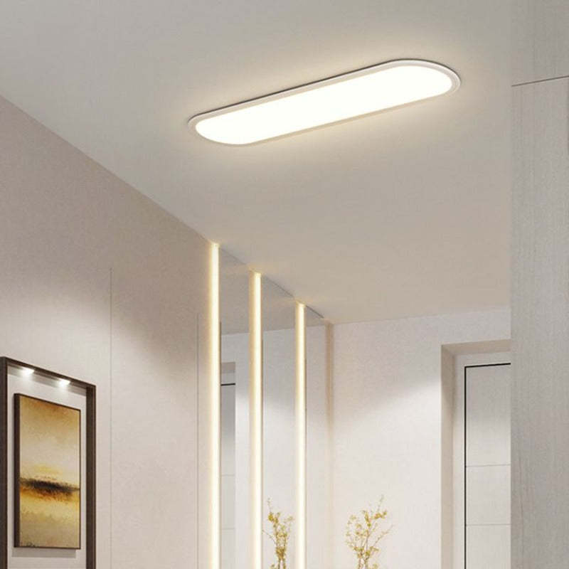 Edge Minimalist Thin Oval Flush Mount Ceiling Light