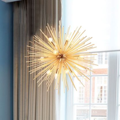 Modern Designer Starburst Pendant Light