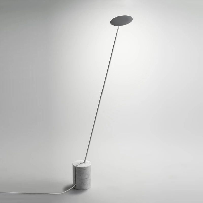 Valentina Nordic LED Floor Lamp, Black&White, Metal&Marble
