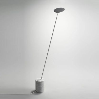 Valentina Nordic LED Floor Lamp, Black&White, Metal&Marble