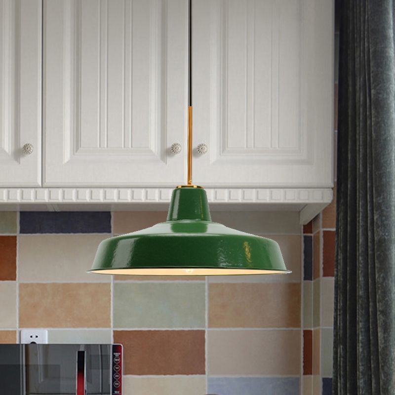 Green Cairns Pendant Light above kitchen counter