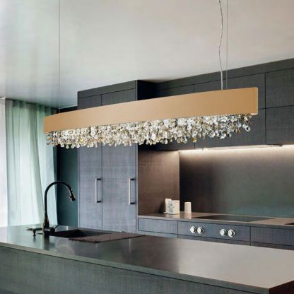 Marilyn Modern Crystal Pendant Light Black/White/Brown/Gold