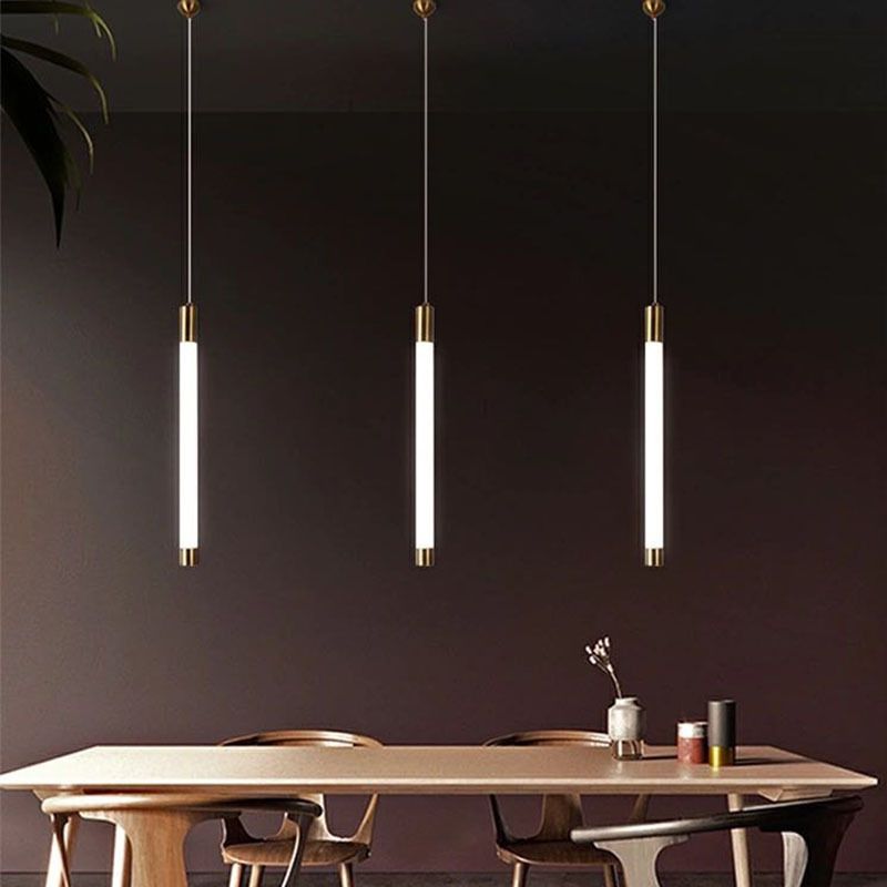 Edge Pendant Light Linear Modern Minimalist Acrylic Living Room