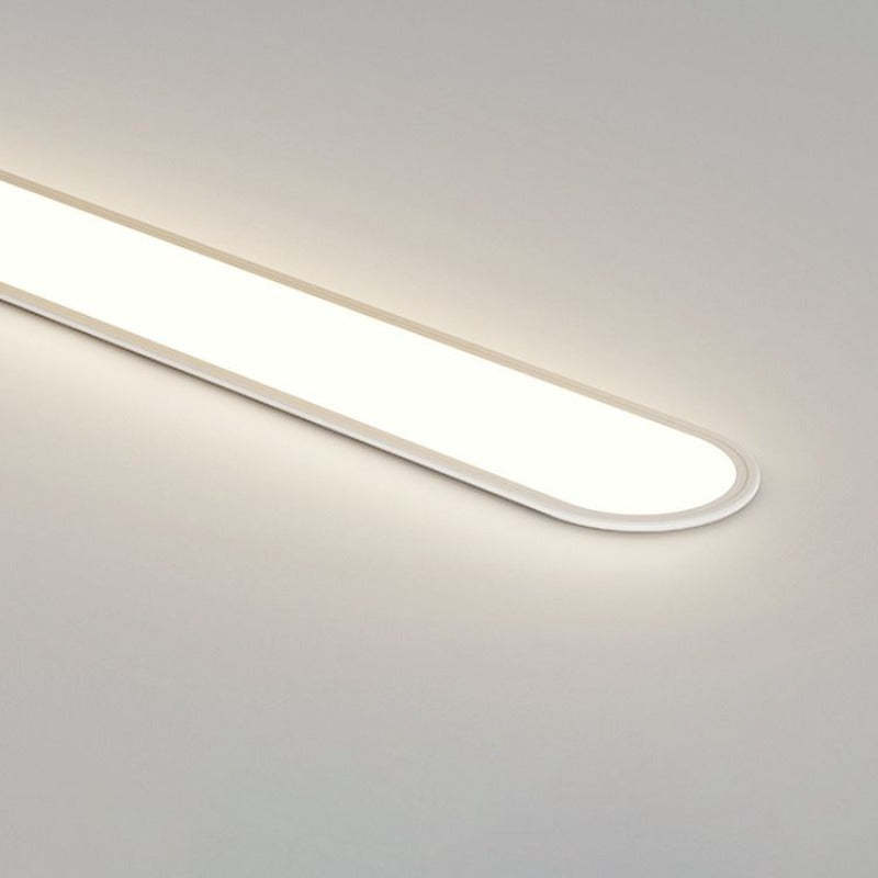 Edge Minimalist Thin Oval Flush Mount Ceiling Light
