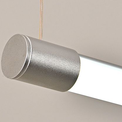 Silver Edge Pendant Light End Cap Detail