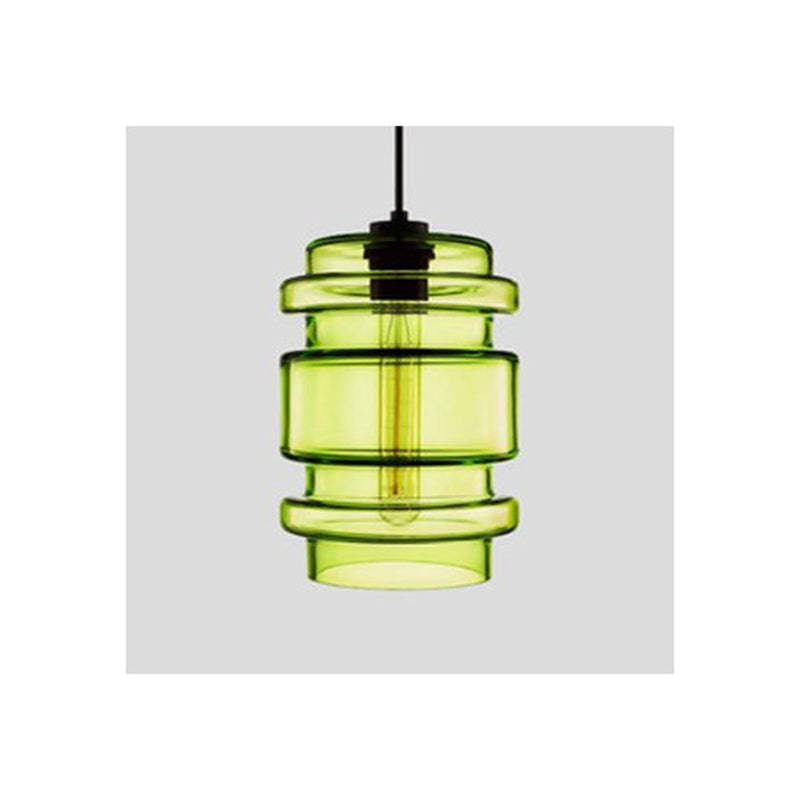 Zaid Modern Art Deco LED Cylindrical Metal/Glass Pendant Light