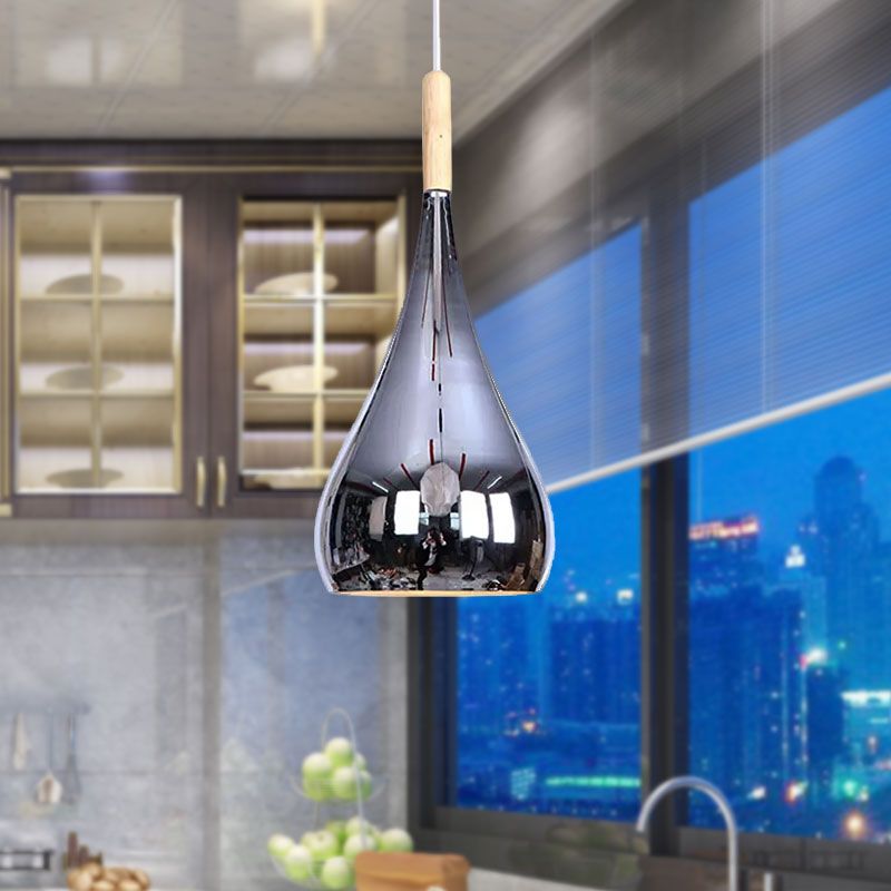 Chrome Avi pendant light for kitchen islands