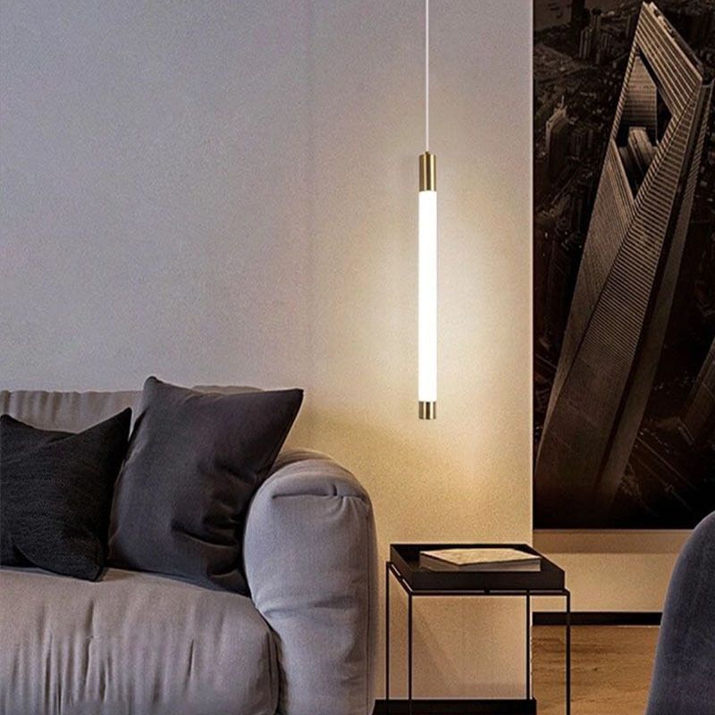 Edge Pendant Light Linear Modern Minimalist Acrylic Living Room