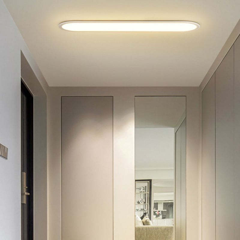 Edge Minimalist Thin Oval Flush Mount Ceiling Light