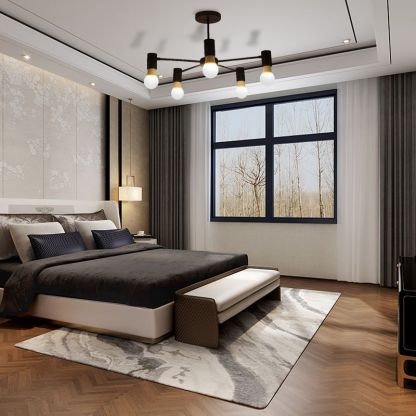 Valentina Industrial Semi Metal Flush Mount Ceiling Light Living Room