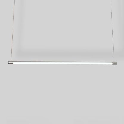 Silver Edge LED Pendant Light. Minimalist design.