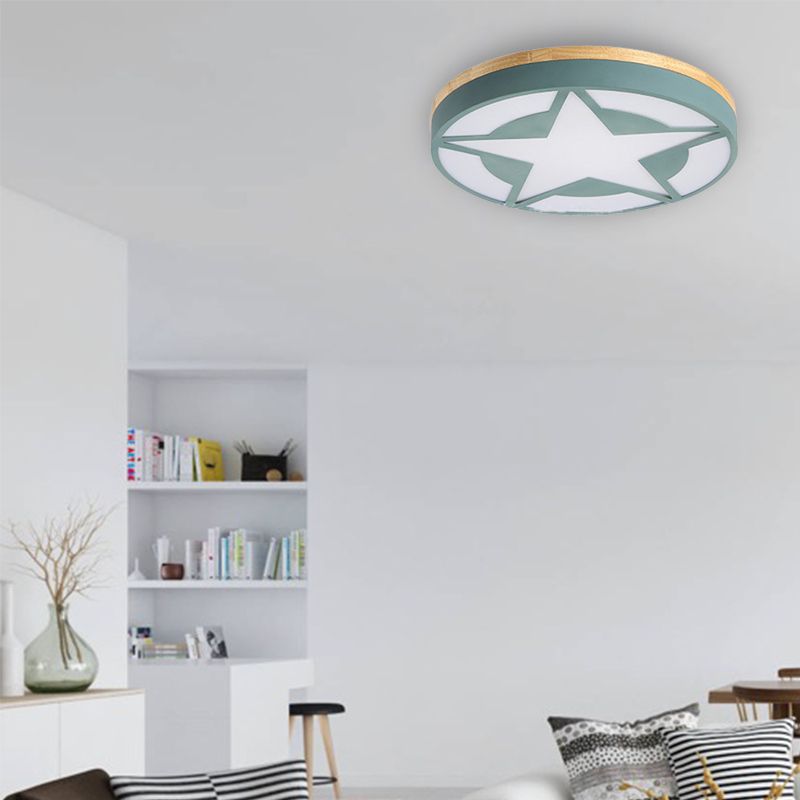 Quinn star-shaped ceiling light in modern living room