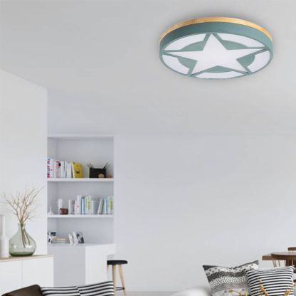 Quinn star-shaped ceiling light in modern living room