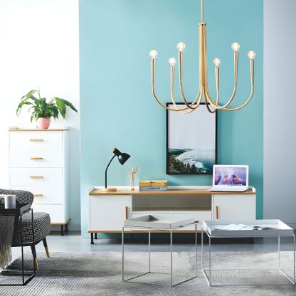 Hailie Modern Minimalist Chandelier Dinning Room