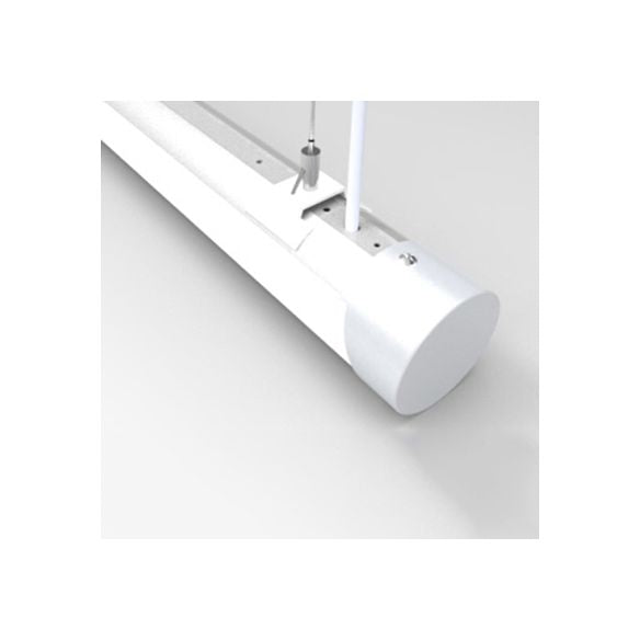 Minimalist Tube Glass Metal Pendant Light Dining Room