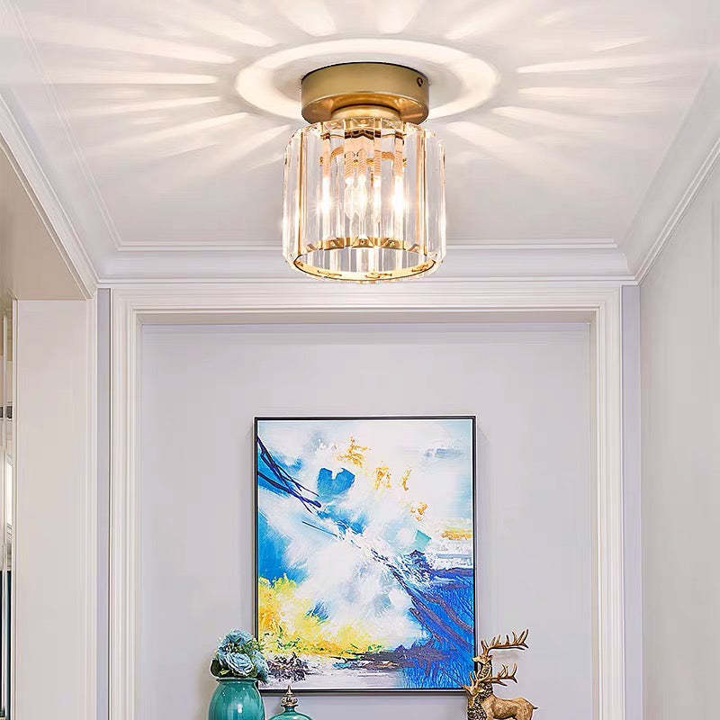 Herbert Modern Flush Mount Ceiling Light Black Gold Glass Bedroom