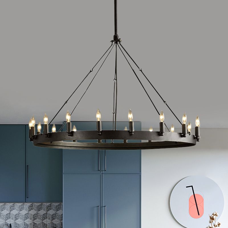 Industrial Candle Pendant Light | Alessio Metal Lighting