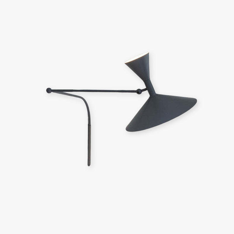 Black Brady Wall Lamp - Modern Metal Rotatable Lighting Brady Modern Metal Rotatable Wall Lamp,Black/White/Gray
