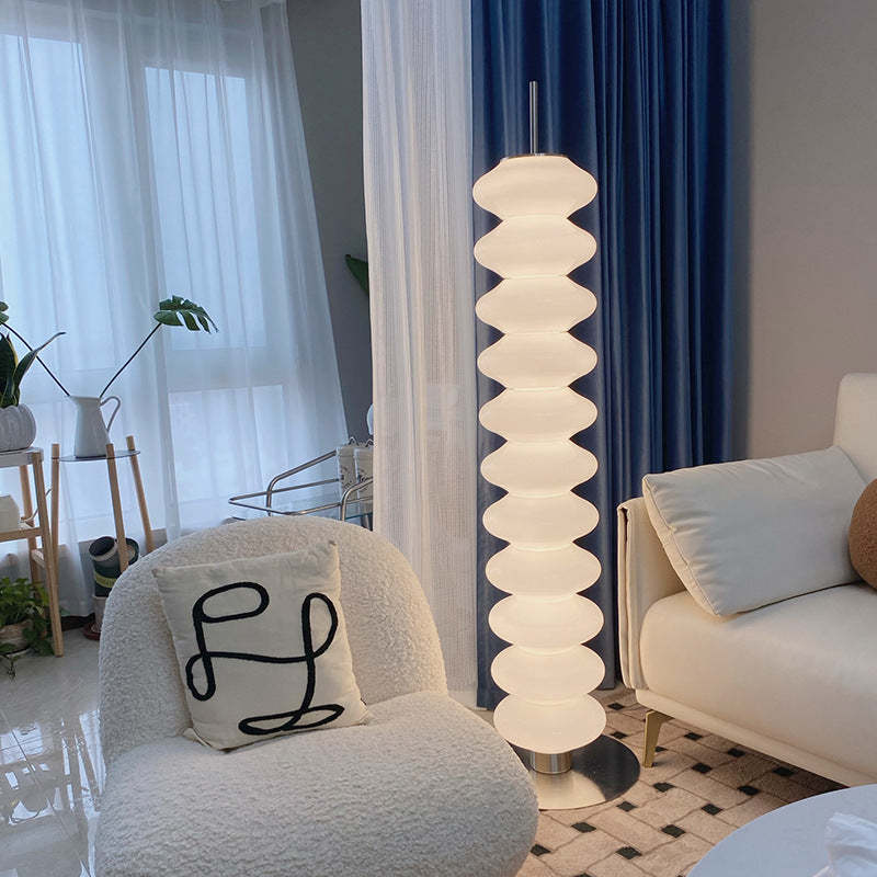Salgado Modern Candy Metal Glass Floor Lamp Living Room
