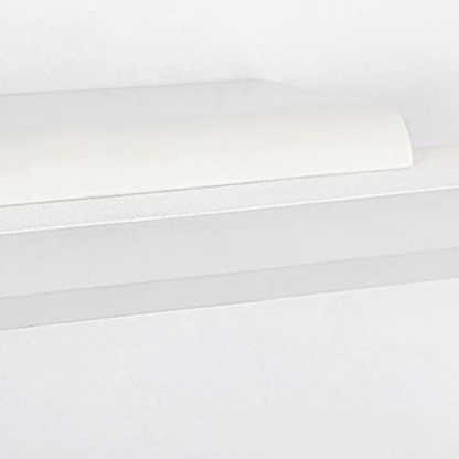 Leigh Minimalist Linear Metal/Acrylic Wall Lamp, White, Bathroom