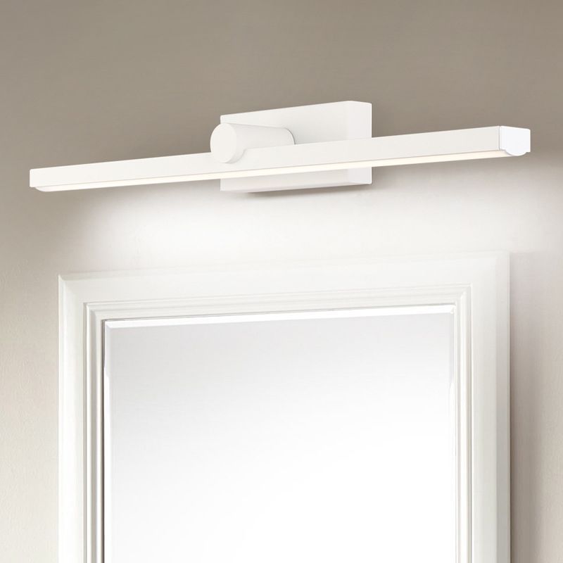 Minimalist Linear Led Vanity Wall Lamp, White, Bathroom | Las Sola