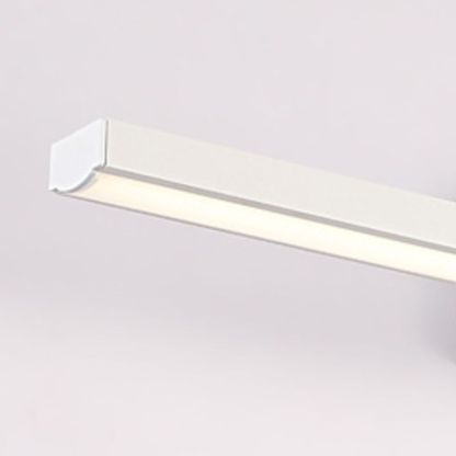 Edge Minimalist Linear Led Vanity Wall Lamp, White, Bathroom
