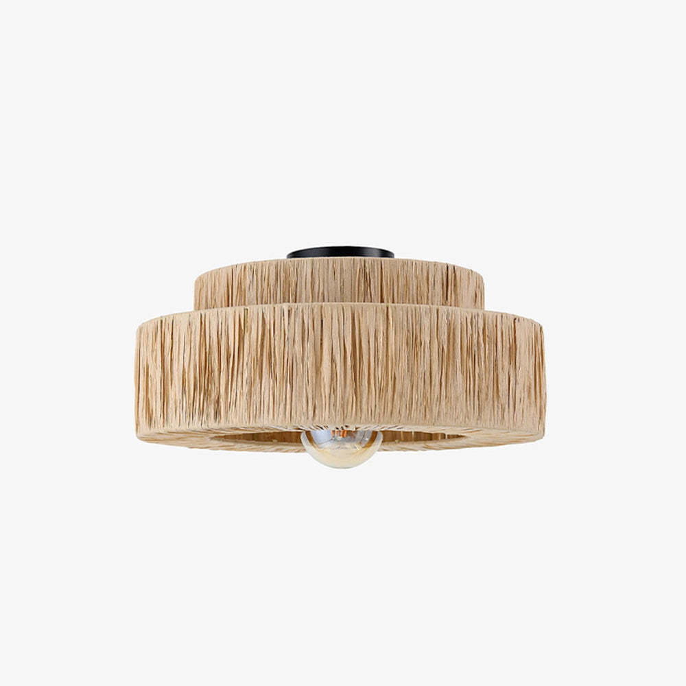 Muto Rustic Boho Rattan Pendant Light, 3 Style