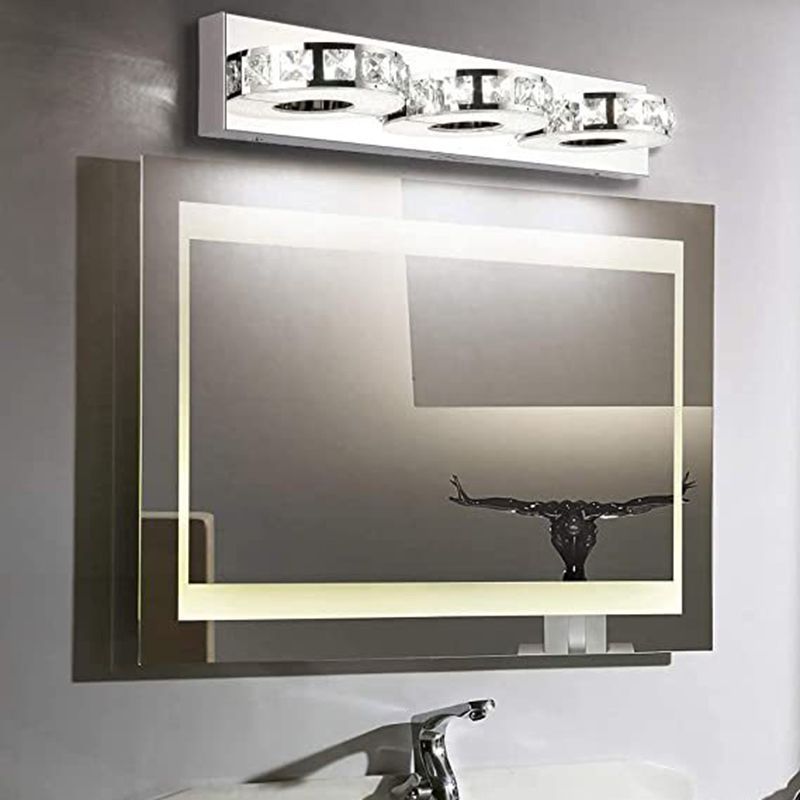 Modern Cylindrical Metal Wall Lamp, Silver, Bedroom | Las Sola