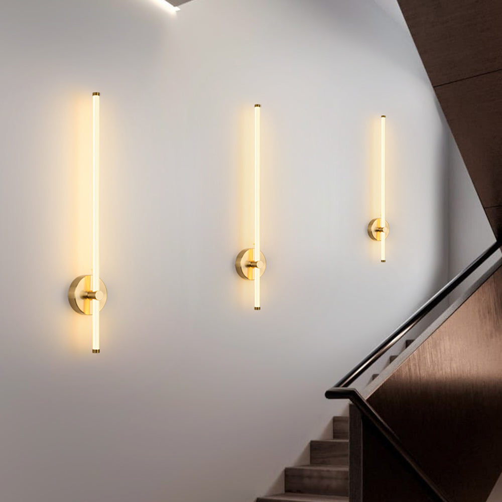Edge Coppery & Nickel Indoor Wall Lamp, Metal/Acrylic