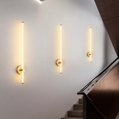 Edge Coppery & Nickel Indoor Wall Lamp, Metal/Acrylic