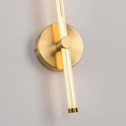 Edge Coppery & Nickel Indoor Wall Lamp, Metal/Acrylic