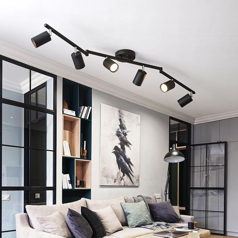 Freja Cylindrical Modern LED Semi Flush Mount Spotlight