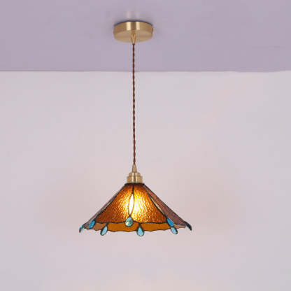 Eryn Vintage Pendant Light Metal/Glass Bedroom/Living Room/Hallway