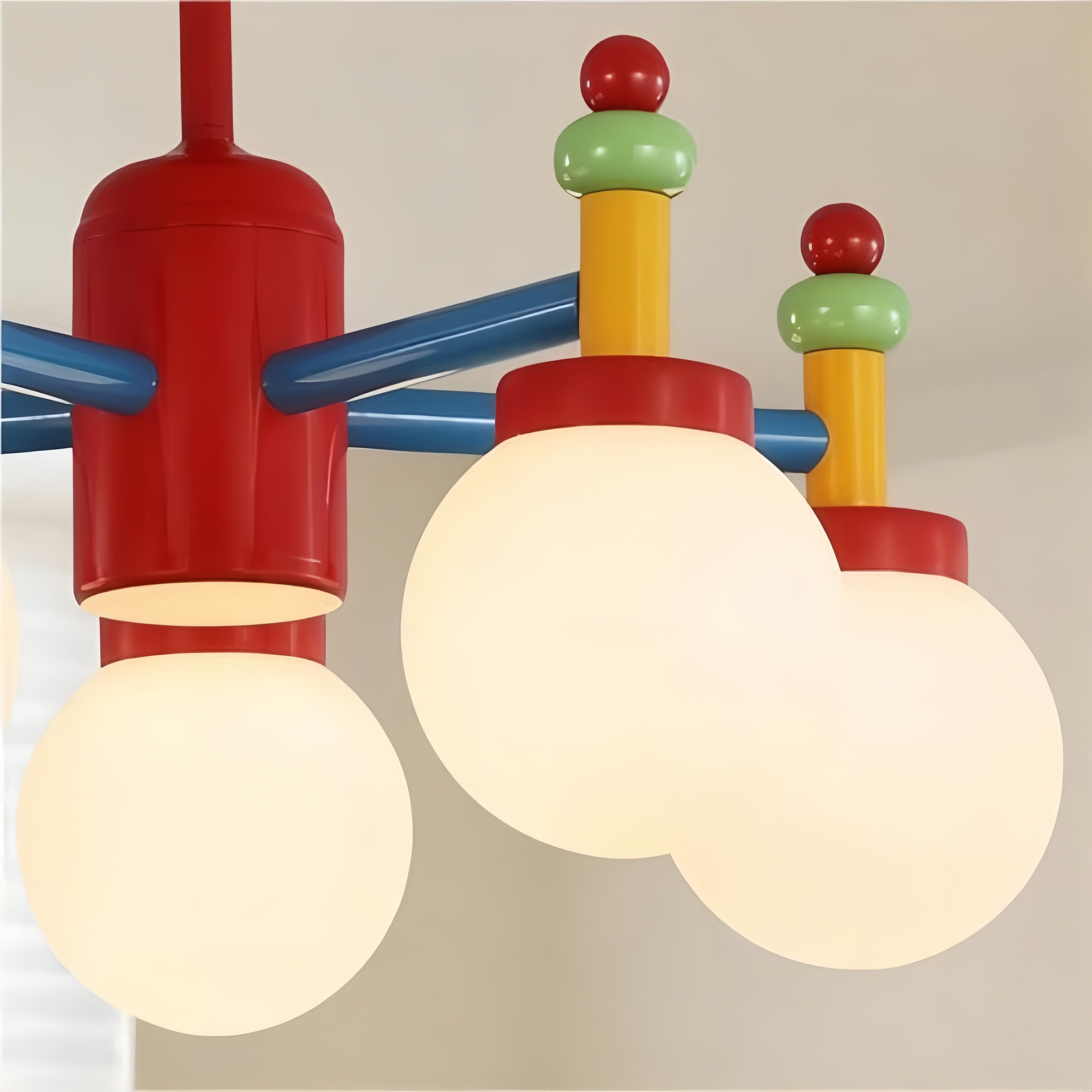 Valentina Memphis Antique Mix Colored Metal Chandelier Kid's Room