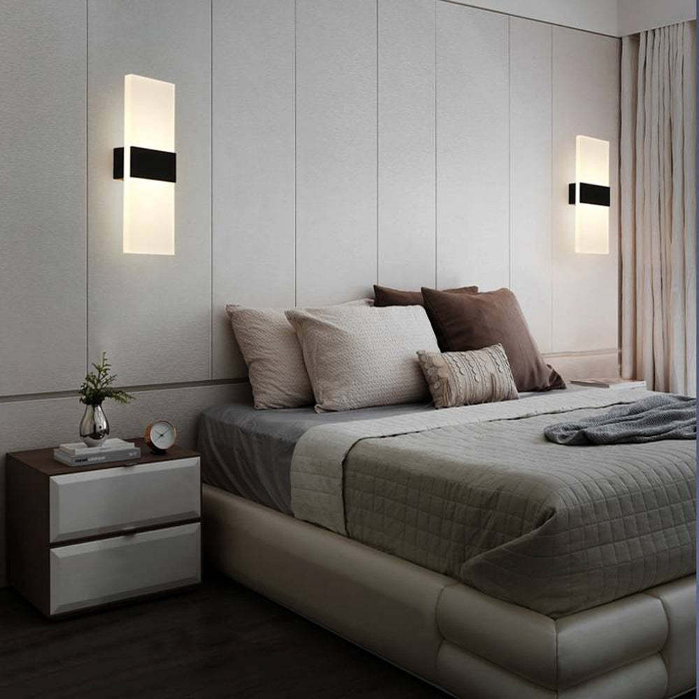Chan Rectangular Wall Lamp for Bedroom, 3 Colour | Lightzey