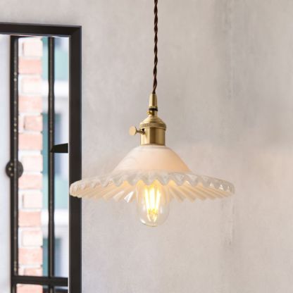 Leilani Pendant Light Metal & Glass 8.7"
