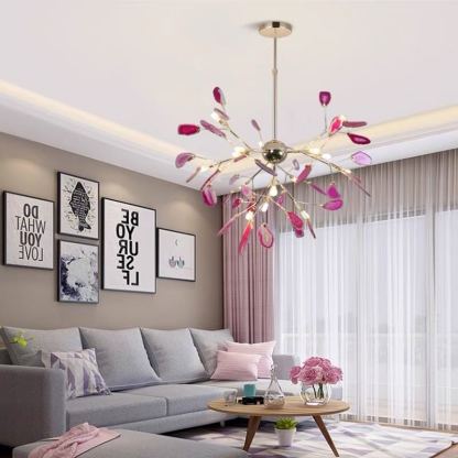 Nordic Agate Creative Colourful Chandelier Bedroom/Living Room