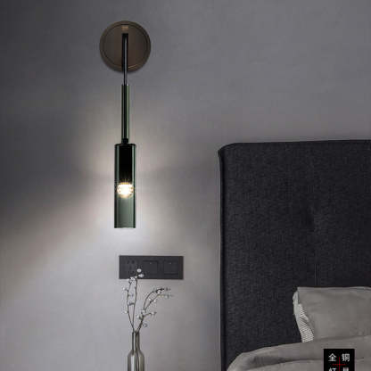Sanna Modern Black Glass  Streamlined Pendant light/Wall Lamp