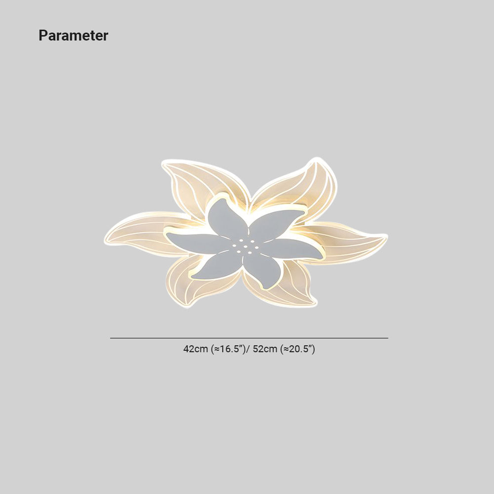 Hana Designer Flower Shape Flush Mount Ceiling Light