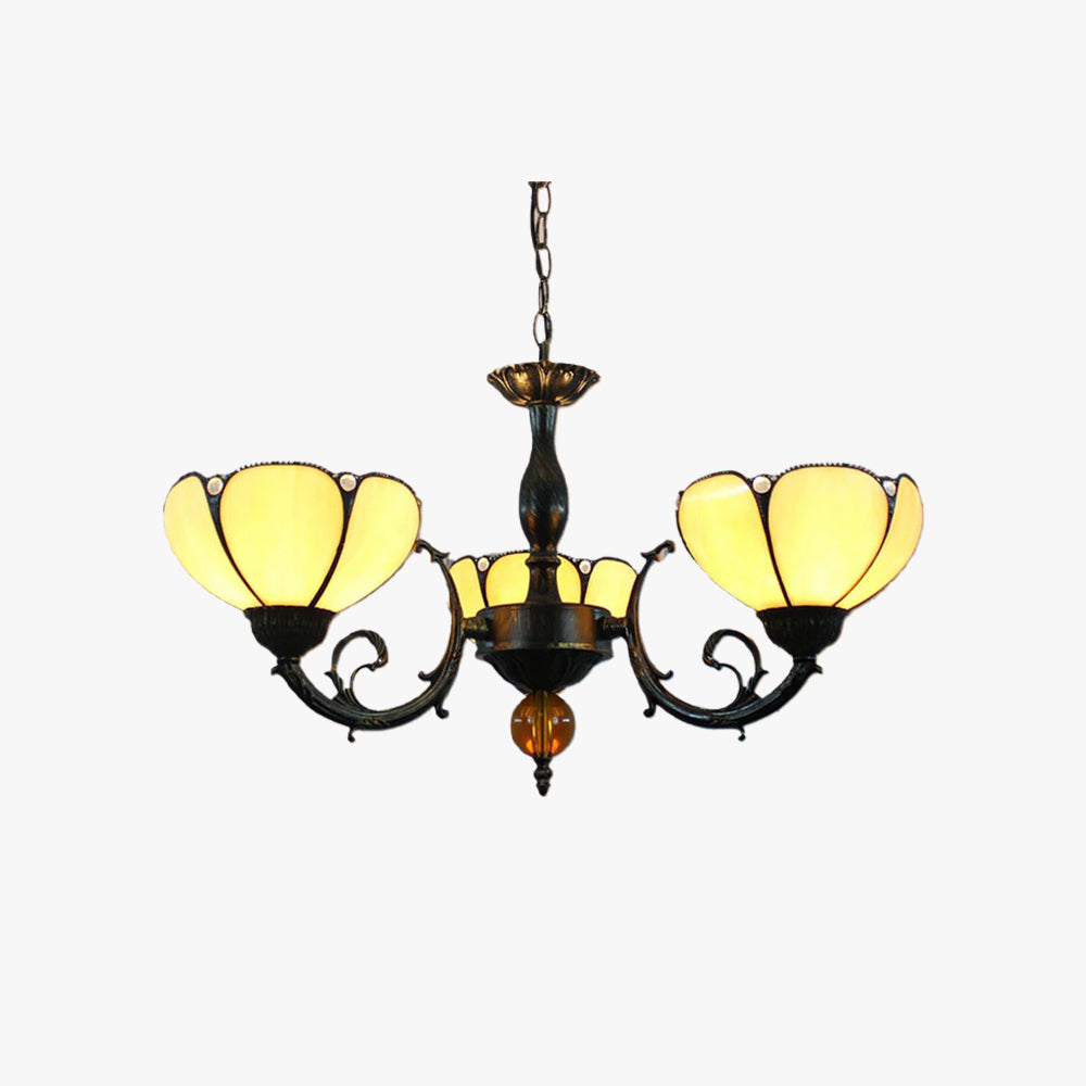 Eryn Vintage Install LED Chandelier Metal Glass Bedroom Living Room