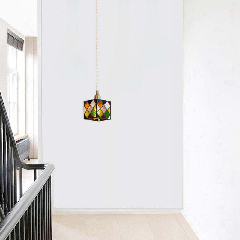 Hailie Retro LED Metal Glass Pendant Light Bedroom Dining Room