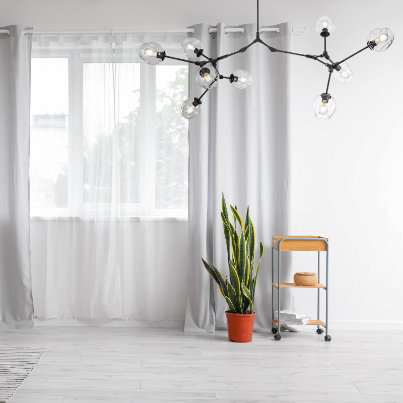 Valentina Nordic Modern Glass Pendant Light Clear Bubble