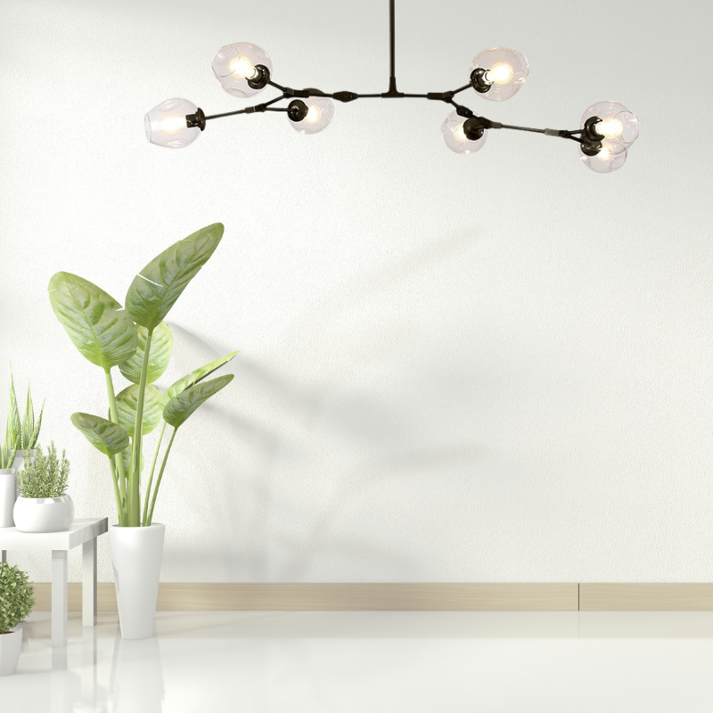 Valentina Nordic Modern Glass Pendant Light Clear Bubble