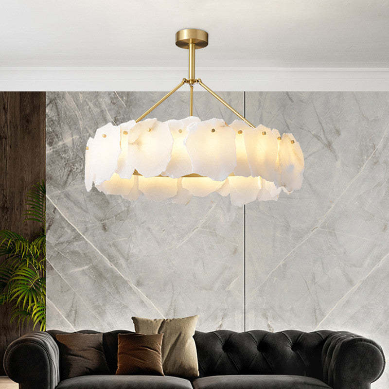 Marilyn Modern Marble Round Pendant Light Living Room