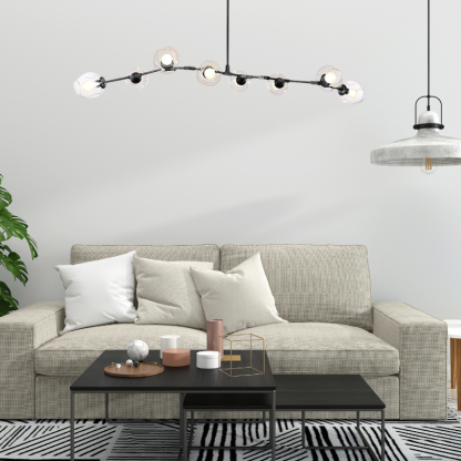 Valentina Nordic Modern Glass Pendant Light Clear Bubble
