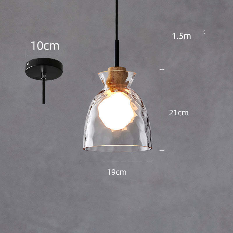 Levy Minimalist Geometric Glass Pendant Light, Dining Room