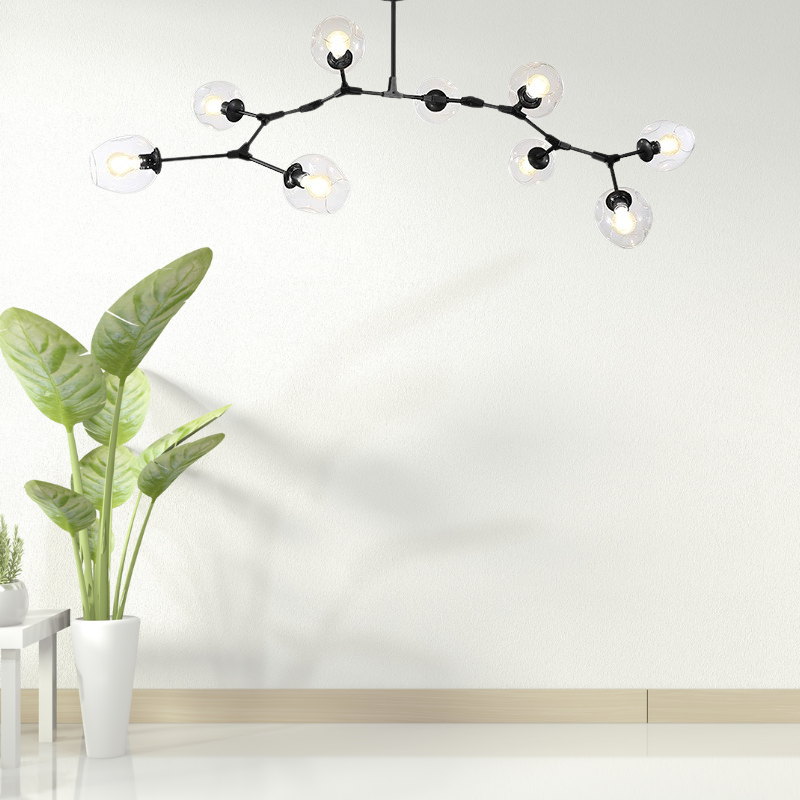 Valentina Nordic Modern Glass Pendant Light Clear Bubble