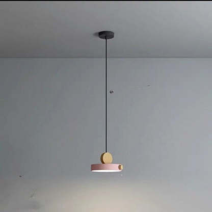 Morandi Design Pendant Light Metal Wood Living Room