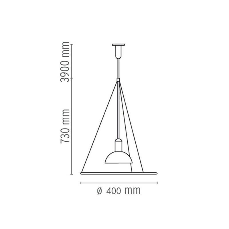 Levi Modern Minimalist Nordic Bell Metal/Acrylic Pendant Light, Chrome/Black